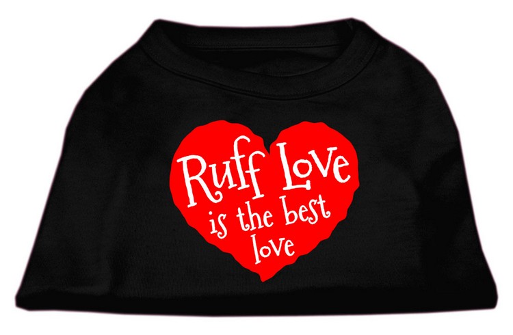 Ruff Love Screen Print Shirt Black XS